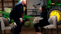 Trump: Tensa entrevista termina antes de tiempo tras intercambio de señalamientos